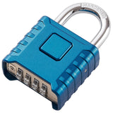 1 Pack disecu Heavy Duty 4 Digit Combination Lock, One Touch Unlocking, Anti-Error Feature, High Security Waterproof Large Outdo