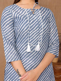 Rangita Light Grey Cotton Knee Length Printed Straight Kurti For Women | Kurta For Women_Xl Light Grey Xl 669887018280