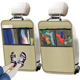Zecirl 2 Pack Kick Mat Backseat Protector,Back Seat Cover for Kids,Car Seat Back Protectors with 2 Pocket Storage Organizer for 
