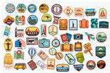 Thinking how Travel Adventure Stickers for laptops, Travel Bags, Diary, Planner & Art and Crafts (Pack of 50 Stickers)