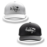 Savri Personalized Gifts Husband & Wife Cotton Couple Caps (Pack Of 2) | Adjustable Baseball Caps For Men & Women | Matching Cap