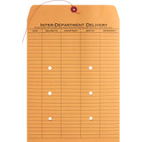 Business Source 42255 InterDept.Envelopes, Str/Button Close,10x13,100/CT,Kraft