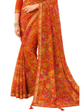 Satrani Womens Polyester Saree (1976St512_Orange)