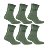 Vdangi: Men & Women Army Dark Green Mid Calf Length Cotton Army Letter Print Camouflage Indian Commando Soldier Socks Pack Of 