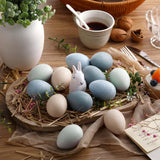 Gejoy 12 Pcs Easter Speckled Eggs Textured Plastic Eggs Neutral Easter Decor Pastel Fake Chicken Eggs Easter Bowl Basket Vase Fillers Rustic Spring Easter Decor for Home Table Egg Hunts (Pastel)