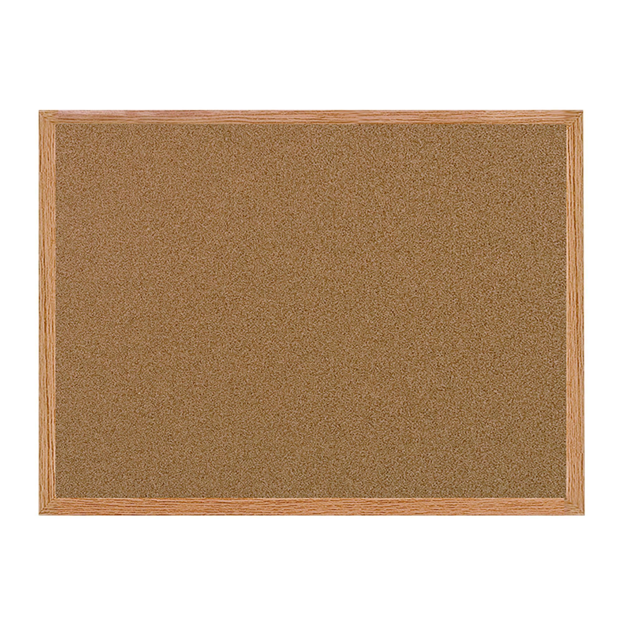Cork Bulletin Board, Oak Mdf Frame