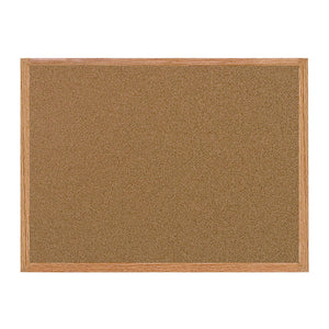 Cork Bulletin Board, Oak Mdf Frame