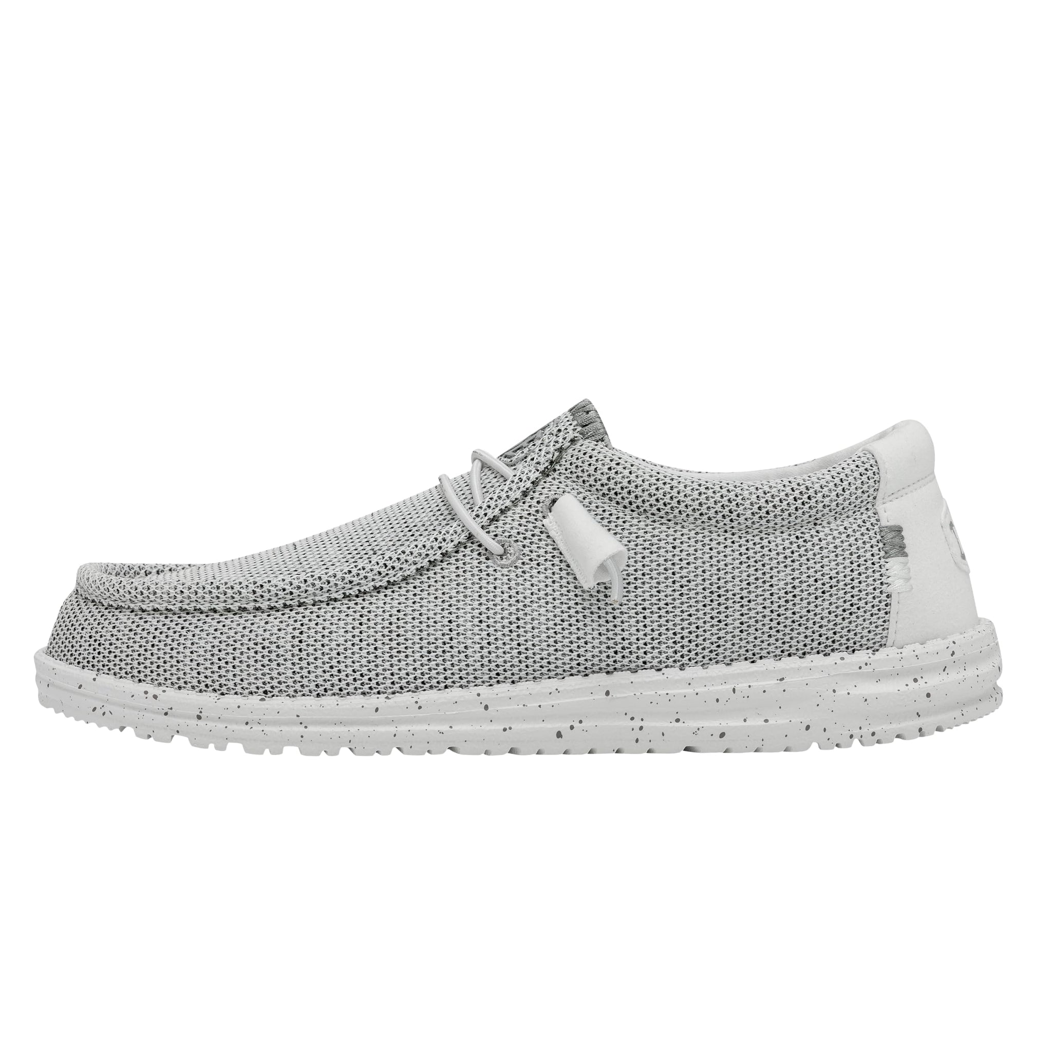 Hey Dude Men 's Wally Sox Stone White Men 's 12 & Women 's 14 | Men 's Loafers | Men 's Slip On Shoes | Comfortable & Light-Weig