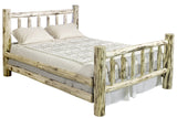 Montana Woodworks Log Furniture - Queen Bed - Unfinished
