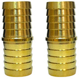 2PCS Brass Hose Barb Fitting Metals Splicer Mender 1 Barb Hose Union Euqal Barbed Coupler Round Union Adapter by CX WONDERLAND