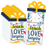 Big Dot of Happiness Back to School First Day of School Classroom Money and Gift Card Sleeves Nifty Gifty Card Holders Set