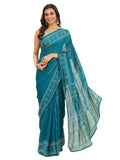 Libas Women16 Georgette Sarees (16273_Teal)