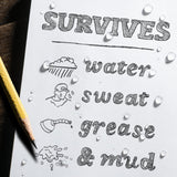 Rite In The Rain Weatherproof Soft Cover Tally Notebook, 3 1/2 X 8, Yellow Cover, Tally Pattern (No. 324), 8 X 3.5 X 0.375