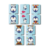 woopme Funny Penguin Magnetic Bookmark for Students Kids Book Lovers Readers Gift Magnetic Page Clips Folding 5 PCs