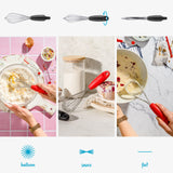 Dreamfarm Mini Flisk | 3 In 1 Stainless Steel Whisk With Ergonomic Handle | Balloon Whisk, Sauce Whisk And Flat Whisk Combined I