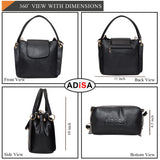 Adisa Shoulder Handbag Bag For Women And Girls With Sling Belt (Ad4055-Bla),Black,,B07SJ5DNBJ