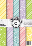 Craftastique Pastel Whispers Scrapbooking Paperpack (20 Sheets | 250 Gsm A4) | Decorative Pattern Paper For Art & Craft Diy Gree
