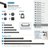 Amerock | Appliance Pull | Oil Rubbed Bronze | 12 Inch (305 Mm) Center To Center | Blackrock | 1 Pack | Drawer Pull | Drawer Han