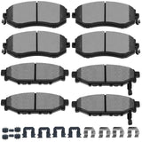 Ceramic Brake Pads Kits,SCITOO 8pcs Brakes Pads Set fit for Scion FR-S,BRZ,Crosstrek,Forester,Impreza,Legacy,Outback,WRX,XV Cros