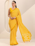 Libas Women17 Georgette Sarees (16279_Yellow)