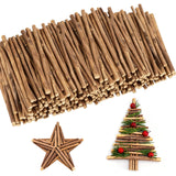 TKOnline 400Pcs Craft Sticks, 10cm 0.1-0.2 Inch in Diameter Wood Log Sticks Twigs Crafts for DIY Crafts Photo Props, Wood Crafts