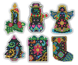 Design Works Crafts Christmas Fantasy Counted Cross Stitch Ornament Kit, Multi