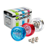 Yomega 2 Legendary Spinners The Original Yoyo with A Brain and Fireball Transaxle Yo-Yo for All Level String Trick Play + 5 Extr
