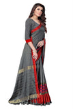 Om Sai Latest Creation Soft Cotton Silk Foil Print Saree For Women Banarasi Saree Under 449 2021 Beautiful For Women Saree (Grey