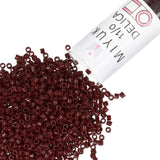 Miyuki Delica Seed Beads - Size 11/0 (1.6 mm), DB0734, Opaque Chocolate Brown, 7.2 g, Approx. 1440 Beads, Made in Japan