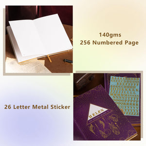 TIEFOSSI Dotted Journal Notebook, Butterfly Journal for Women Men,160GSM Thick Paper with 256 Numbered Pages, A5 Hardcover Journ