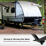 Cobra-Tek Universal RV Camper Travel Trailer Stabilizer Leveling Scissor Jack, Bolt-on or Weld-on, 2500 lbs Load Capacity, 24