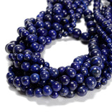 65Pcs Lapis Lazuli Blue 6mm Beads Natural Stone Round Gemstone Genuine Real Stone for DIY Bracelet Jewelry String Making