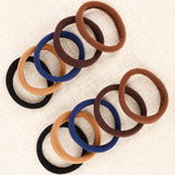 100PCS Large Cotton Seamless Hair Ties Bands - Ponytail Holders - Thick Hair Elastics for Thick Heavy and Curly Hair (2 Inch in