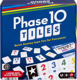 Mattel Games Phase 10 Tiles Game, Quick Family Rummy-Type Play with 32 Cards Featuring Unique Phases and Two Ways to Play, for 2