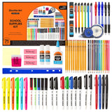 71 Pack School Supplies Kit, Shuttle Art Back to School Supplies for Teachers, Middle High Schools, College School Supplies with