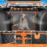 URPOWER 6 in 1 Convertible Dog Car Seat Cover for Back Seat 60/40 Split Dog Seat Cover 100% Waterproof Dog Hammock for Car Nonsl