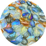 Honkoolly 90pcs Fish Crystal Glass Beads for Jewelry Making Fish Glass Spacer Beads for Earring Bracelet Necklace Key Chains Jew