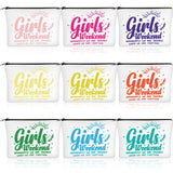 Reginary Girls Weekend Gifts Favors Girls Weekend Makeup Bags Toiletry Cosmetic Bag Bestie Friendship Gifts for Women Wedding Ba