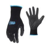 Gorilla Grip Gloves, Max Grip, All Purpose Work Gloves, Slip Resistant, Nylon Shell, Large, 10 Pairs