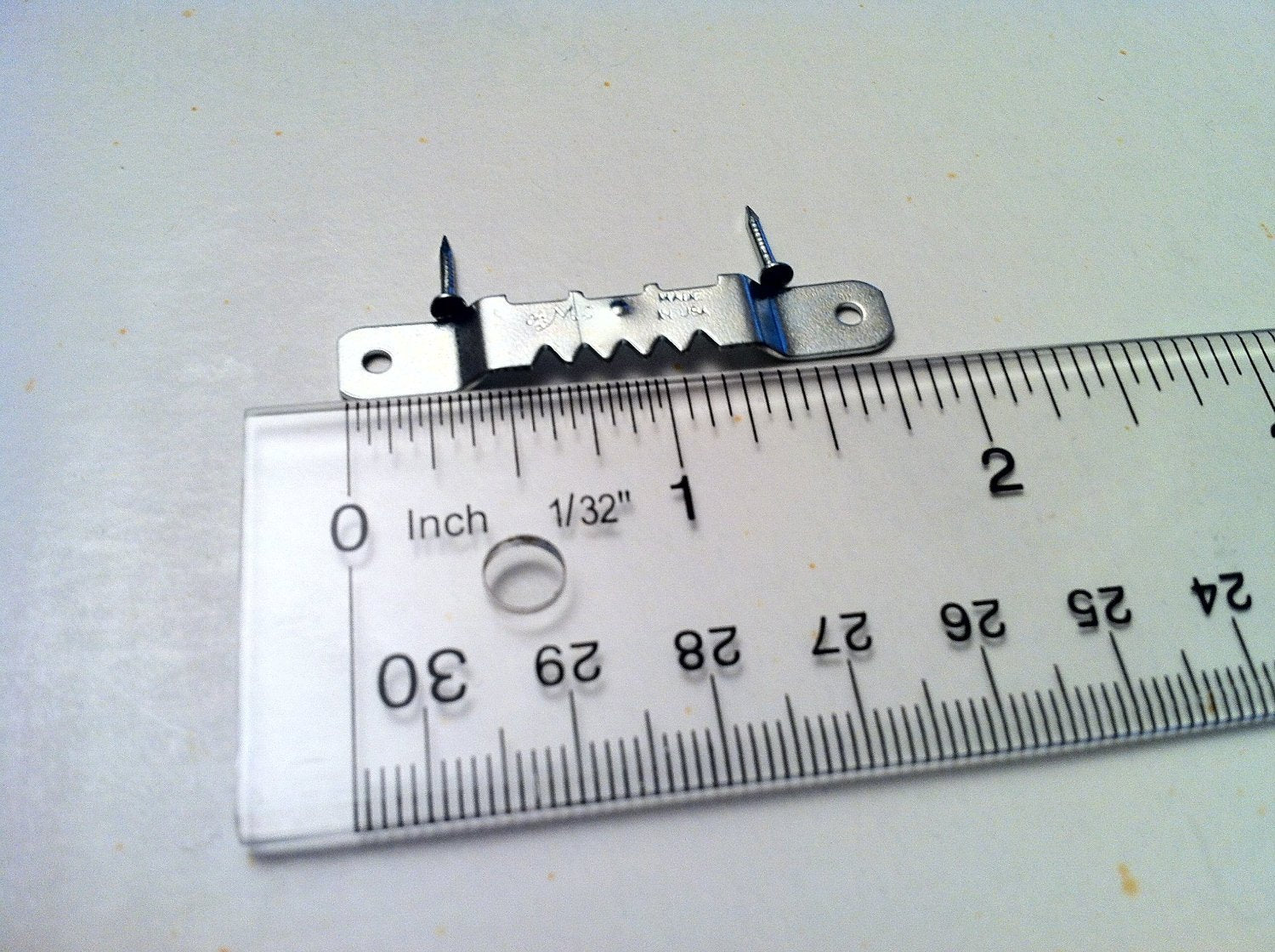 100 Sawtooth Picture Hangers 1 7/8 Inch W/Nails
