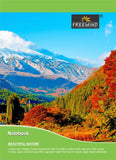 Freemind Beautiful Nature Notebooks, 19X15.5 Cm, SquareRuled 0.5 Cm, 92 Pages, Pack Of 12
