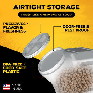 Gamma2 Vittles Vault Dog Food Storage Container - Fits 25 Pounds - BPA-Free - Pet Food Storage Containers - Made in USA