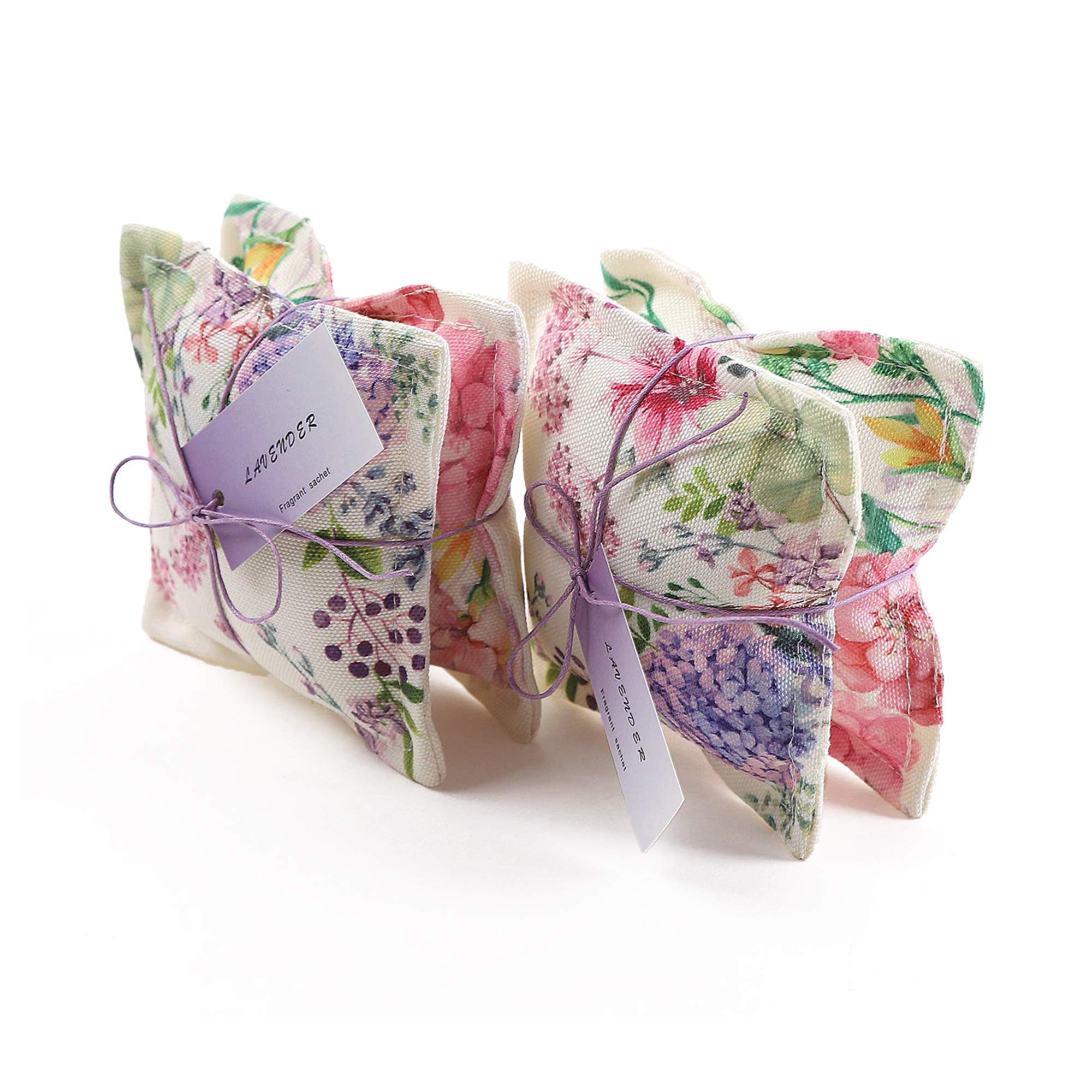 Aucuda Lavender Sachets For Drawers And Closets 4Th Of July Decorations, 4 Lavender Sachet Bags For Women, Purple Closet Deodori