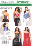 Simplicity US1183AA Plus Size Corset Sewing Pattern for Women, Sizes 20W28W