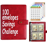 100 Envelopes Money Saving Challenge Binder, Fun and Easy Savings System to Save $5,050, $10,000, $500, $1,000, A5 Budget Binder