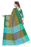 Om Sai Latest Creation Soft Cotton Silk Foil Print Saree For Women Banarasi Saree Under 449 2021 Beautiful For Women Saree (Gree
