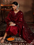 Libas Women'S Silk Blend Solid Kurta Set (39053_Maroon Maroon L