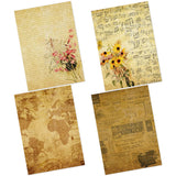 Craftangles Decoupage Paper Pack Vintage Letters (A4) 4 Sheets