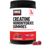 Force Factor Creatine Monohydrate Gummies, 5g Dose for Men & Women to Support Muscle, Strength, Recovery, Cognitive Health & Mem