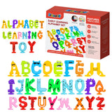 Kidology Alphabet Suction Toys Montessori Educational Alphabet Shape Sensory Toys Silicone Toy for Toddlers Colorful Carto